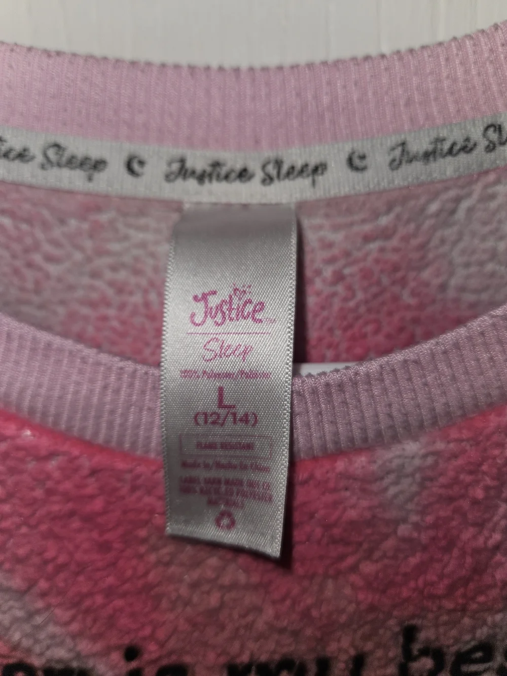 Justice Pink Tie-Dye Cozy Pajama Set